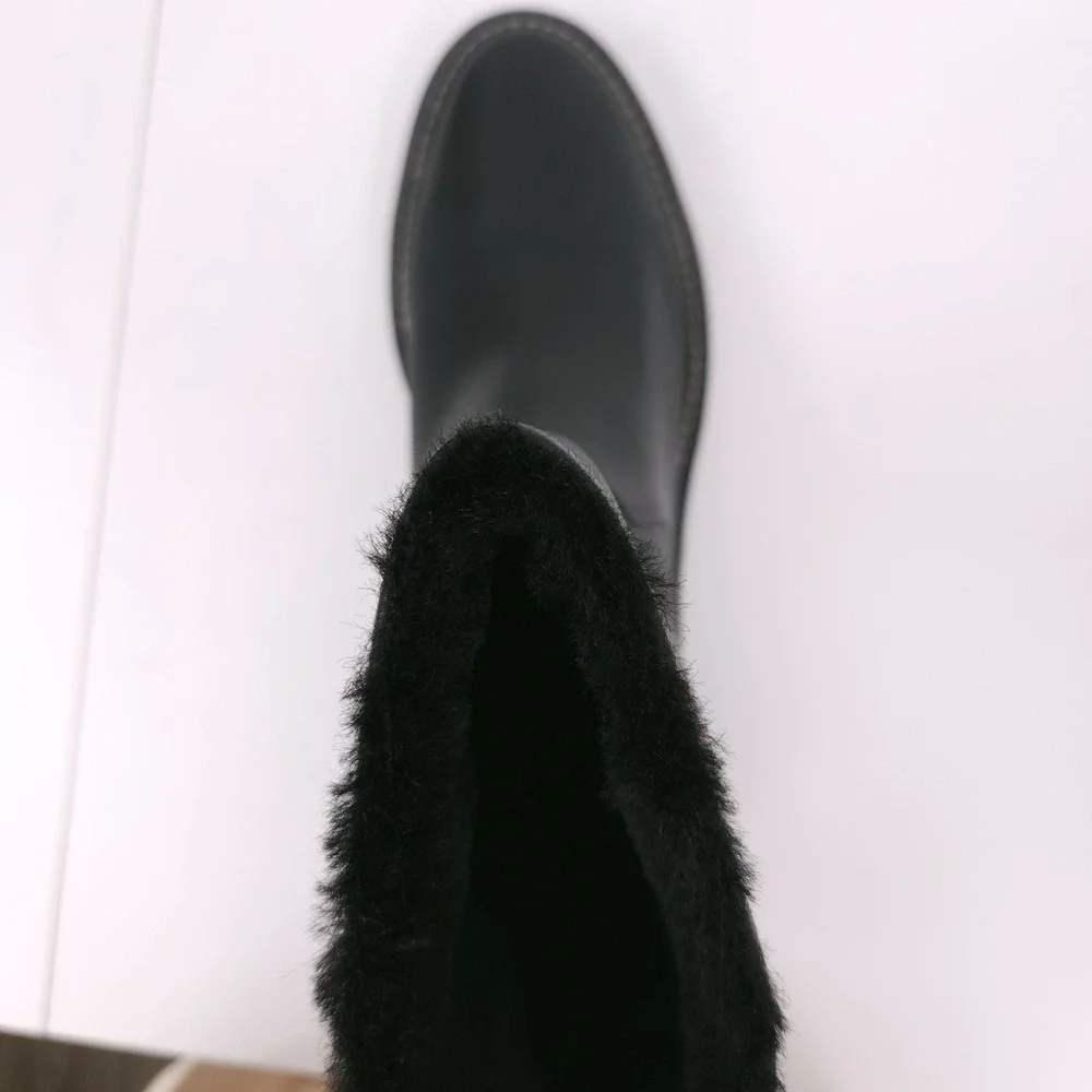 Naturalizer Sense Black Leather Ankle Winter Booties Womens Size 9.5‎ WW